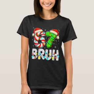 T-shirt Bruh 67 Noël Six Sept 6 7 Mème Drôle Garçon Fille