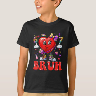 T-shirt Bruh 67 Valentines Meme Six Seven Heart 6 7