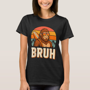 T-shirt Bruh bigfoot mème graphique garçons hommes drôle s