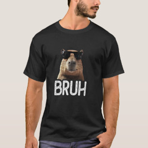 T-shirt Bruh Capybara Amusante Capybara Lover Mème