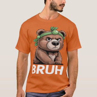 T-shirt Bruh Capybara avec chapeau de tortue amis garçons