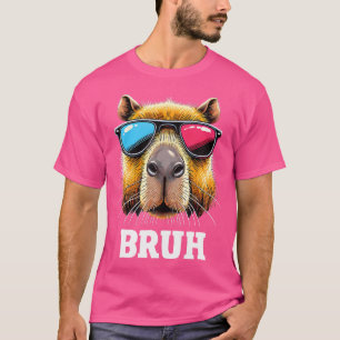 T-shirt Bruh Capybara Dire Drôle Filles dans les garçons m