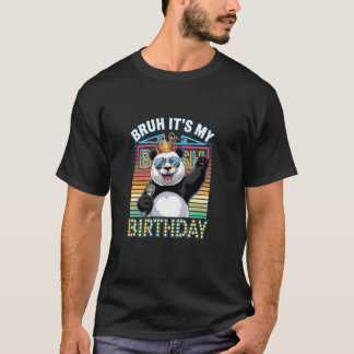 T-shirt Bruh C'est ma fête d'anniversaire Panda