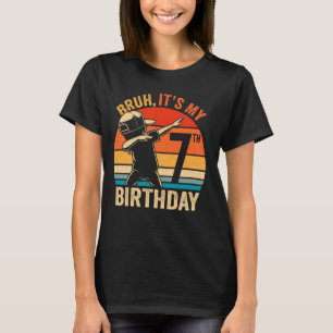 T-shirt Bruh C'est mon 7e anniversaire Dabbing J'ai 7 ans