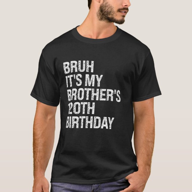 T-shirt Bruh C'est mon frère 120e anniversaire Roi Joyeux  (Devant)