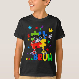 T-shirt Bruh Dabbing Puzzle Sensibilisations sur l'autisme