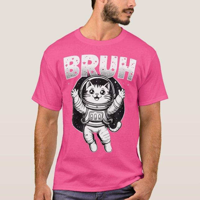 T-shirt Bruh Drôle Astronomiste Chat Lover (Devant)