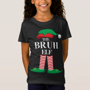 T-Shirt Bruh Elf Correspondant Famille Elfe Pajama de Noël