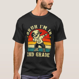 T-shirt Bruh en 2e année drôle premier jour d'école garçon