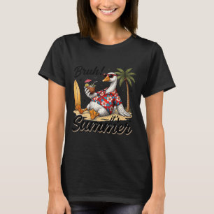 T-shirt Bruh été détente oie été ambiance plage hommes
