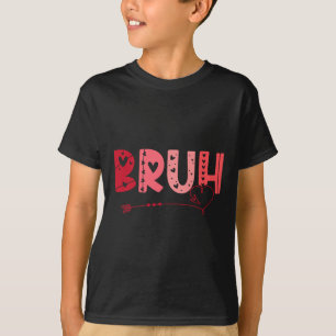 T-shirt Bruh Funny Mème Frère Salutation Ados Garçon Homme