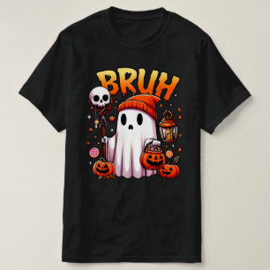 T-shirt Bruh Ghost Halloween mignon Ghost Tricot Ou Traite
