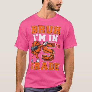 T-shirt Bruh Je Suis En 5E Année De Retour À L'École Cinqu