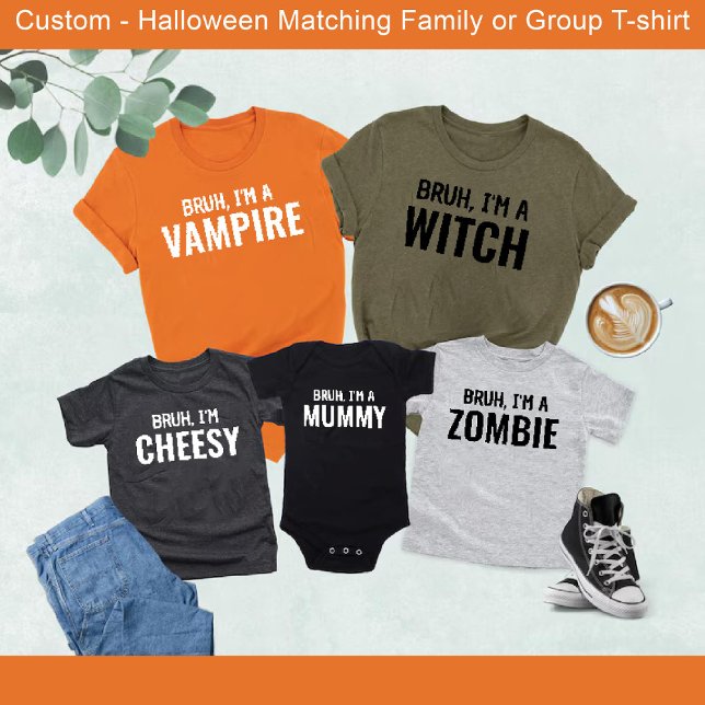 T-shirt Bruh, je suis une sorcière drôle Halloween famille (Bruh i'm A Witch Funny Halloween Matching Family T-Shirt)