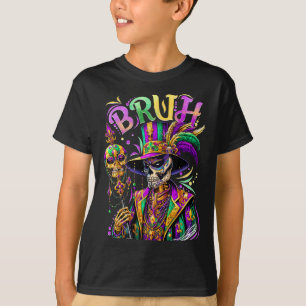 T-shirt Bruh Mardi Gras Doctor New Orleans Skeleton Mardi