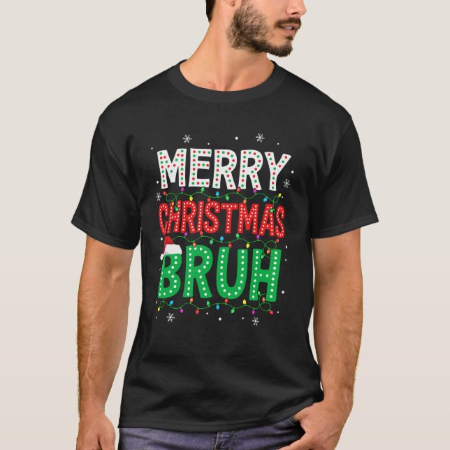 T-shirt Bruh Mème Drôle Dire Bro Salutation Ados garçons H (Devant)
