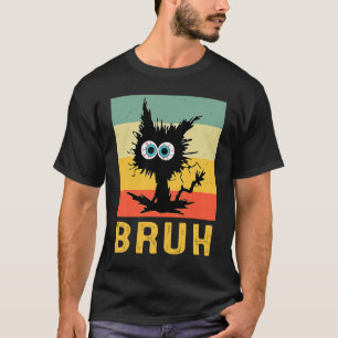 T-shirt Bruh Mème Frère Salutation Ados garçons Hommes Cha