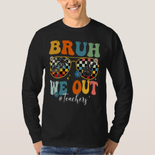 T-shirt Bruh On est prof Lunettes de soleil Signe de paix 