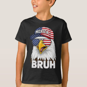 T-shirt Bruh Quatrième 4ème Juillet Aigle Américain Patrio
