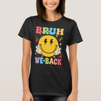 T-shirt Bruh Retour Dame Cantine Sourire Rétro Visage Dalm