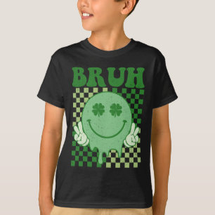 T-shirt Bruh Smile Face Super St. Patrick's Day Men Boy K