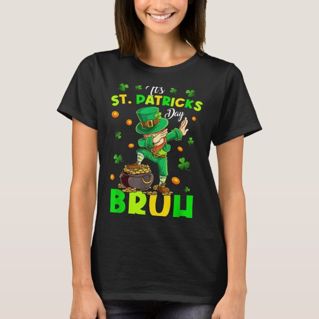 T-shirt Bruh st patricks day garçons enfants saint patrick (Devant)