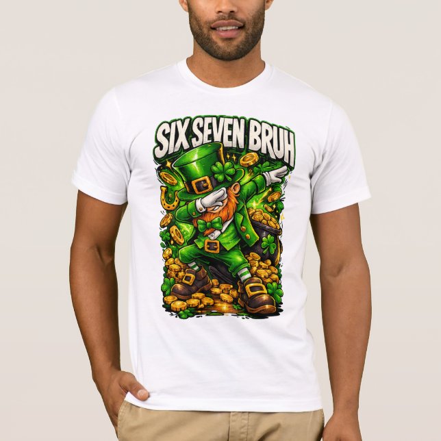 T-shirt Bruh St Patricks Day Six Seven  Men Women (Devant)