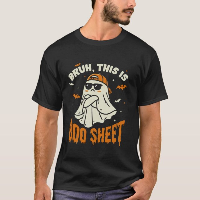 T-shirt Bruh This This Boo Sheet Jote Ghost Funny Hallowee (Devant)