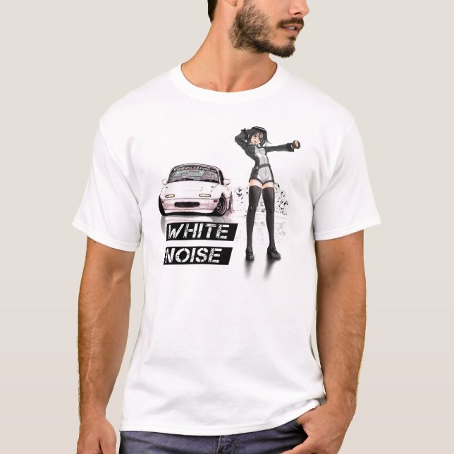 T-shirt Bruit blanc MX5 Miata (Devant)
