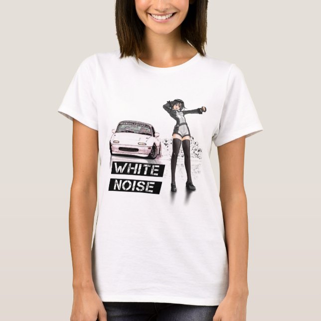 T-shirt Bruit blanc MX5 Miata (Devant)