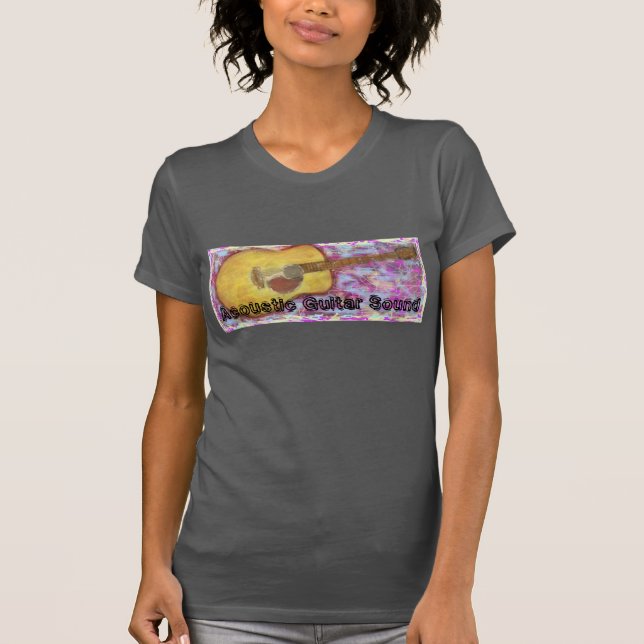 T-shirt Bruit de guitare acoustique (Devant)