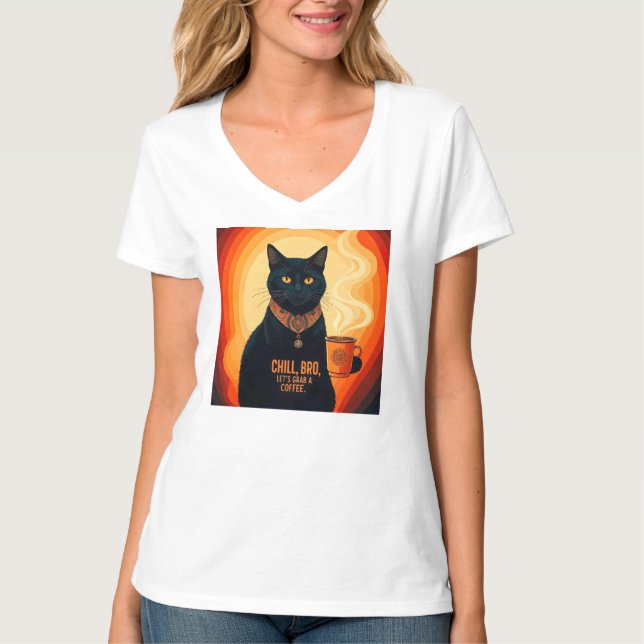 T-shirt Brûlé et relaxé (Devant)