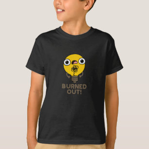 T-shirt Brûlé Funny Bulb Pun Dark BG
