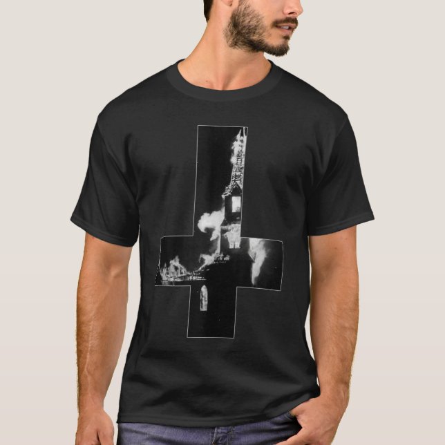 T-shirt BRÛLÉ QUI POURSUIT amis drôles (Devant)