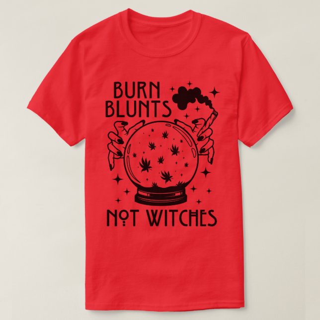 T-shirt Brûler des poumons pas des sorcières Halloween Wit (Design devant)