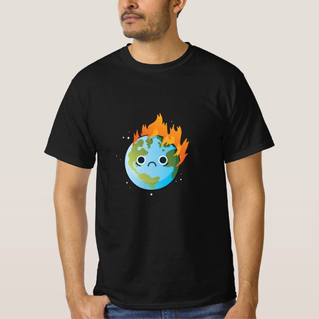 T-shirt Brûler la triste Terre (Devant)