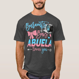 T-shirt Brûler Ou Bows Abuela Vous Aime Révéler Le Sexe