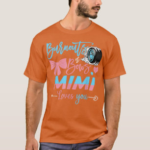 T-shirt Brûler Ou Bows Mimi Vous Aime Révéler Le Sexe