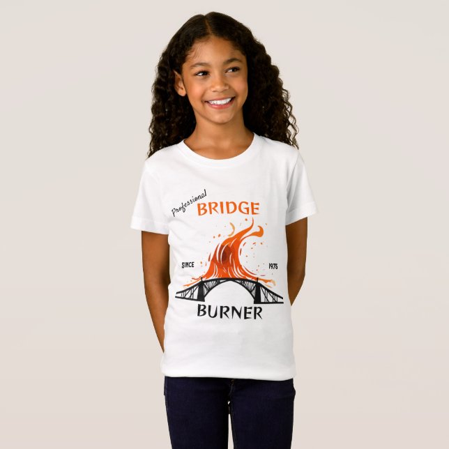 T-Shirt Brûleur de pont professionnel (Devant entier)