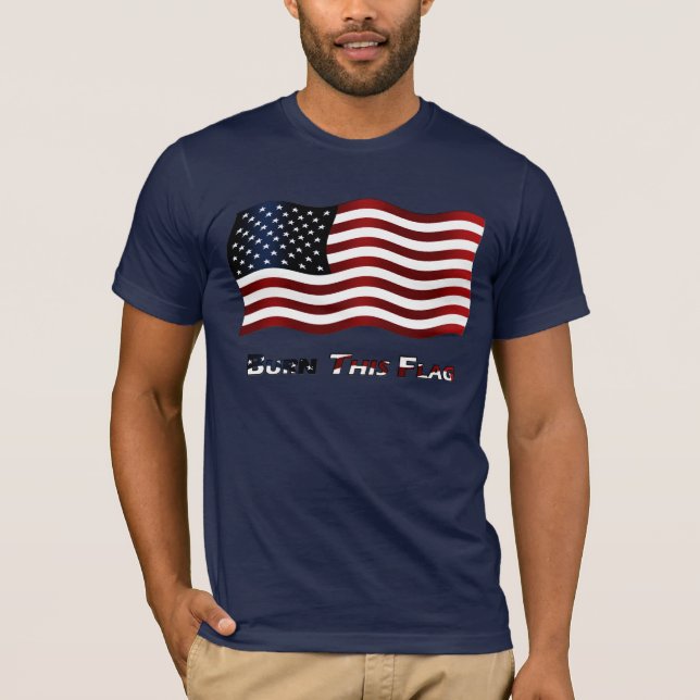 T-shirt Brûlez ce drapeau (Devant)