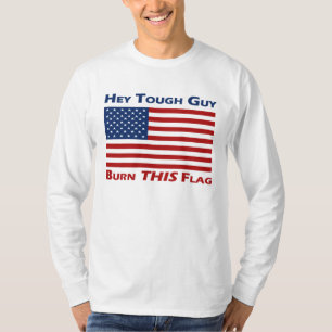 T-shirt Brûlez CE drapeau (US)