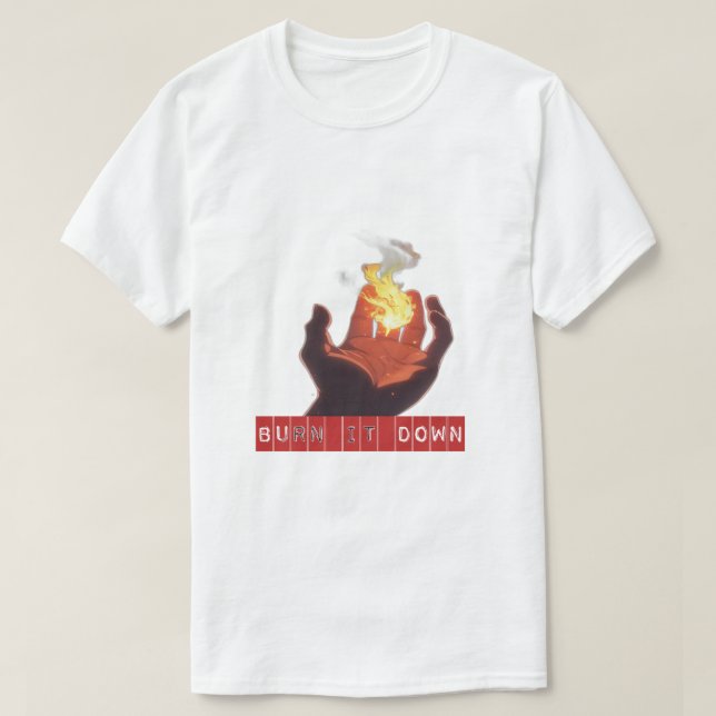 T-shirt Brûlez-le (Design devant)