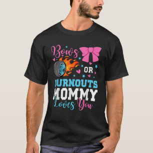 T-shirt Brûlons ou Bows maman Maman t'aime Genre Reveal