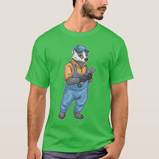 T-shirt Brûlure mécanique Badger (Devant)