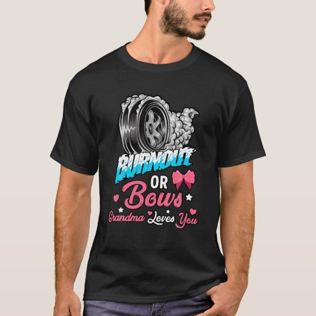 T-shirt Brûlure ou vaches sexe Révéler bébé Faire-part Gr (Devant)