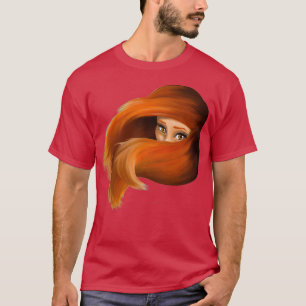 T-shirt Brûlure rousse torride beauté à tête rouge