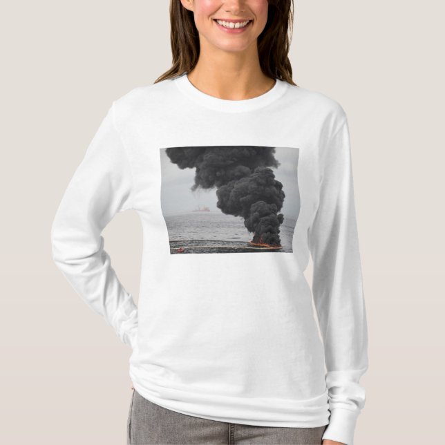 T-shirt Brûlures d'huile concentrée rassemblées (Devant)