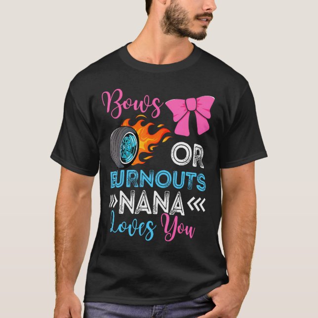 T-shirt Brûlures Ou Bows Nana Vous Aime Partie Révélation  (Devant)