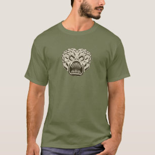 T-shirt Brun clair martien - attaque à partir de Mars