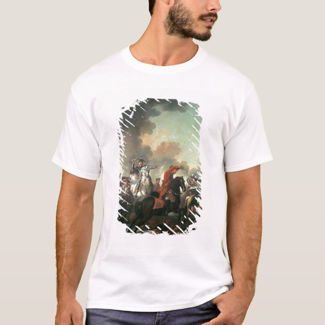 T-shirt Brun de Thomas à la bataille de Dettingen (Devant)